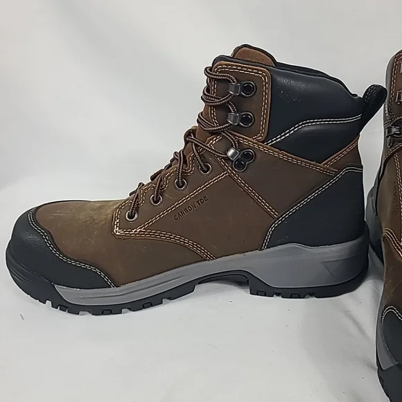 NEW Keen Utility Men Evanston 6in WP CT Bison/Black Leather  display picture 1